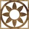 Ekena Millwork Blume Architectural Grade PVC Pierced Ceiling Medallion, Antiqued Bronze, 32"OD x 11 1/8"ID x 1"P CMPP32BLABZ - alternate 1